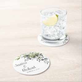 Papper Underlägg i Bröllop Pappra Tallrikar-rundan Rund