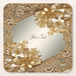 Papper Underlägg i den moderna Guld Ornate-Blommig<br><div class="desc">Den vackra moderna Guld Ornate-Blommigtens Pappra Underlägg</div>