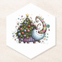 PAPPER UNDERLÄGG i JULGRAN BEAST