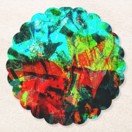 Papper Underlägg i lugn blått färg,Djup blå abstra