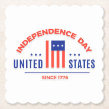 PAPPER UNDERLÄGG i LYCKLIG INDEPENDENCE DAY