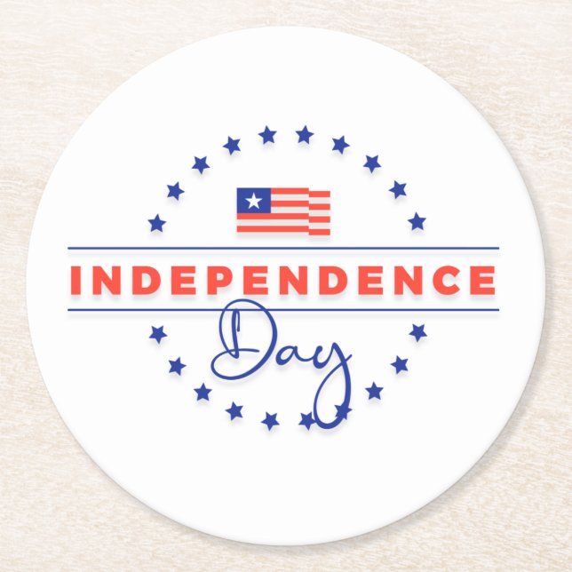 PAPPER UNDERLÄGG i LYCKLIG INDEPENDENCE DAY (Framsidan)