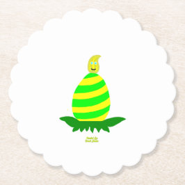 Papper Underlägg i påsk Önskemål, kallopad runda