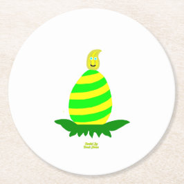 Papper Underlägg i Påsk Önskemål-rundan Rund