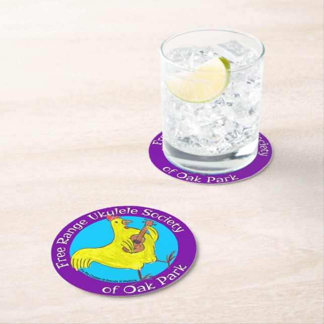 Papper Underlägg i Ukulele Society med fritt inter (Insitu)