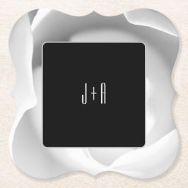 PAPPER UNDERLÄGG i VIT ROS | Elegant Modern Blommi