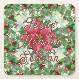 Papper Underlägg - Jesus är orsaken Kvadrat