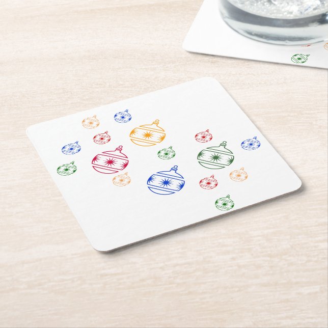 Papper Underlägg - Julgran-prydnadsföremål (Vinklad)