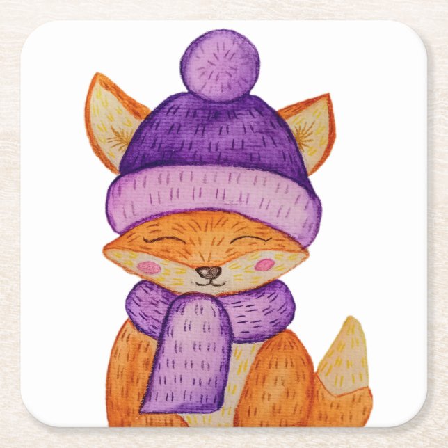 Papper Underlägg Kvadrat (Framsidan)