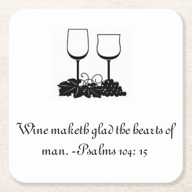 Papper Underlägg Kvadrat (Framsidan)