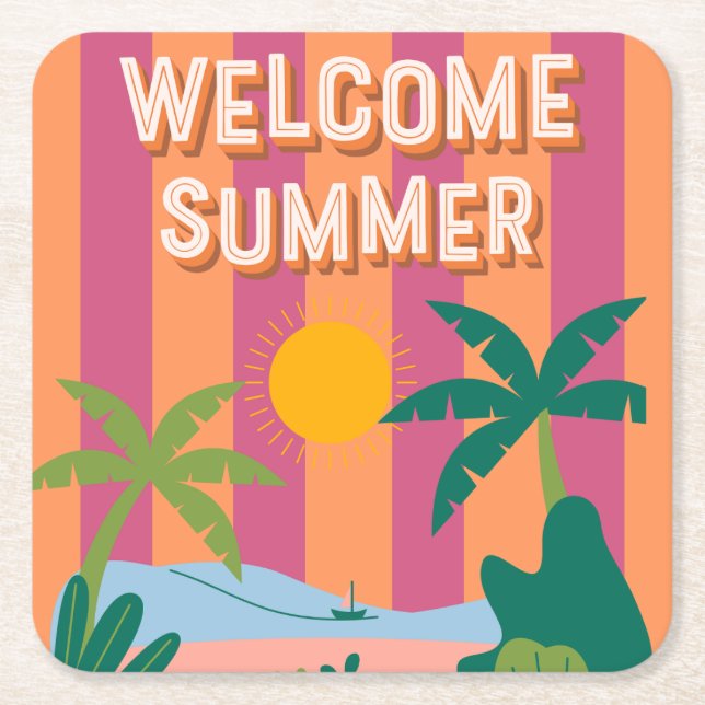 Papper Underlägg Kvadrat (Framsidan)