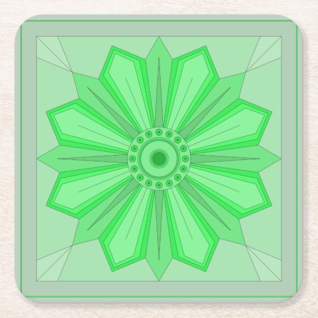 Papper Underlägg med en konst (Framsidan)