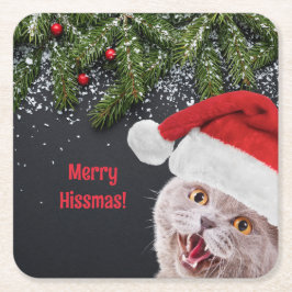 Papper Underlägg, Merry Hissmas Underlägg Papper Kvadrat