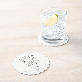 Papper Underlägg: Mr & Mrs Claus Underlägg Papper