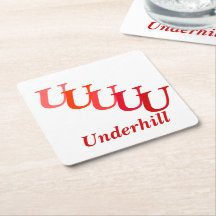 Papper Underlägg - Namn och skäl