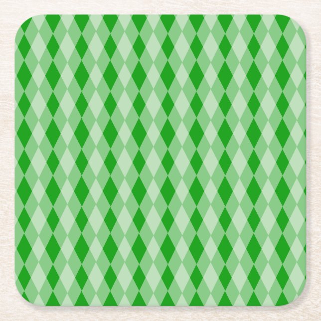 Papper Underlägg - överlappande diamanter (Framsidan)