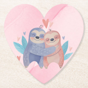 Papper Underlägg på Cute Valentine Day