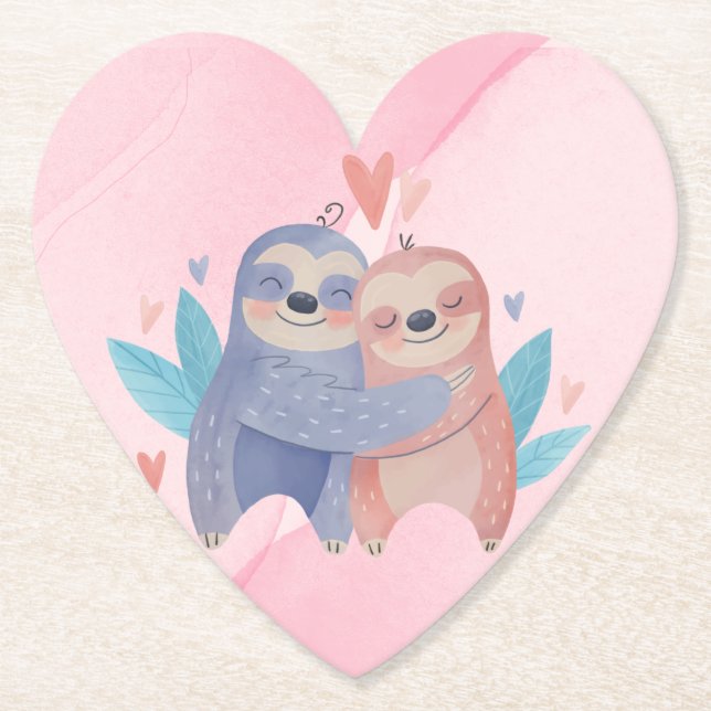 Papper Underlägg på Cute Valentine Day (Framsida)