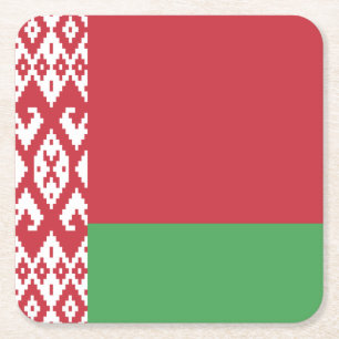 Papper Underlägg på det vitryska Flagga