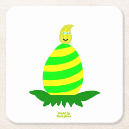 Papper Underlägg på påsk Önskemål-torget Kvadrat