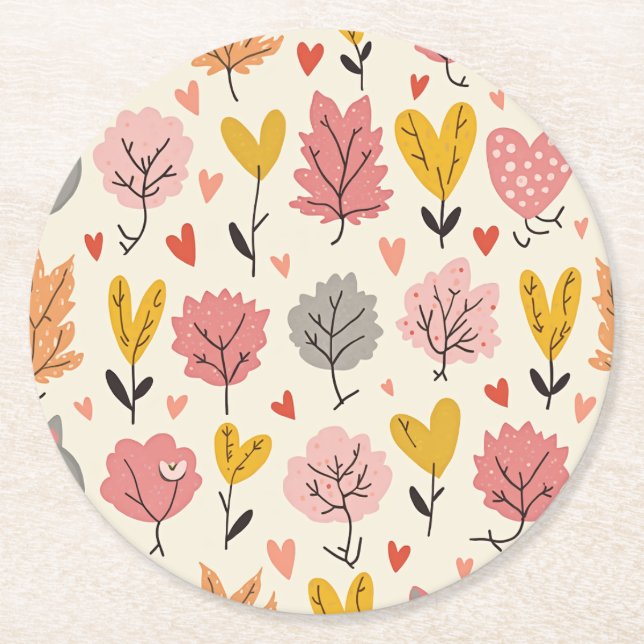 Papper Underlägg Rund (Framsidan)