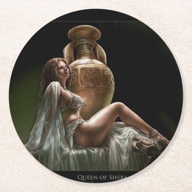 Papper Underlägg w/Queen of Sheba av Lindsay Arche (Framsidan)