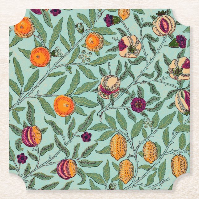 PAPPER UNDERLÄGG: WILLIAM MORRIS : POMEGRANATES UNDERLÄGG PAPPER (Framsida)
