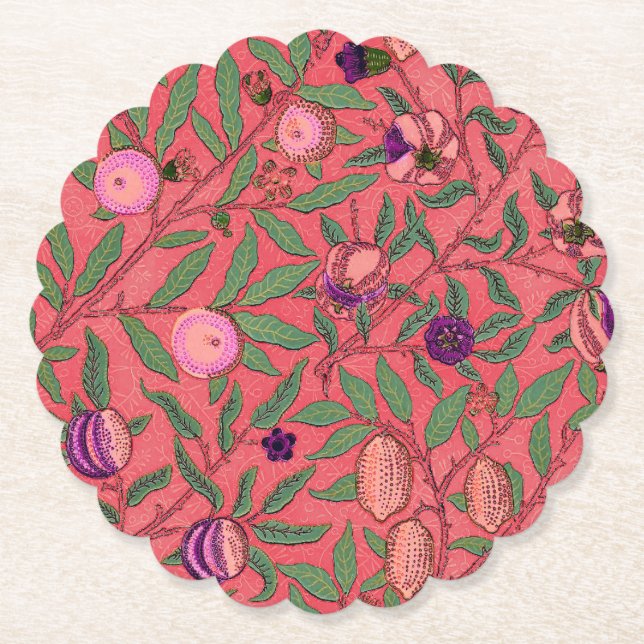PAPPER UNDERLÄGG: WILLIAM MORRIS : POMEGRANATES UNDERLÄGG PAPPER (Framsida)