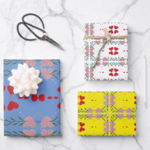 Papper uppsättning med 3