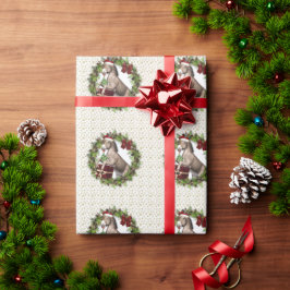 Papper utandning av jultomten Donkey Santa Wrappin Presentpapper
