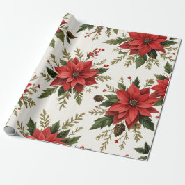 Papper utrullning av juldesign i Mönster Presentpapper