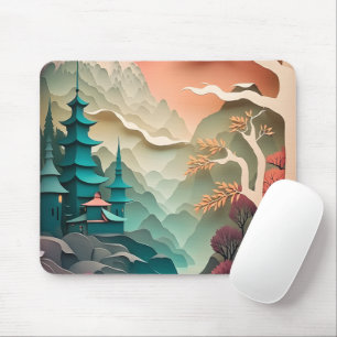 Papper utskärning liggande Mousepad Musmatta