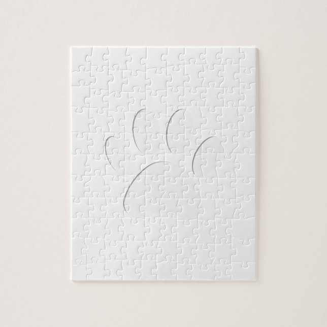 Papper utskrift av klippt Hund Pussel (Vertikal)