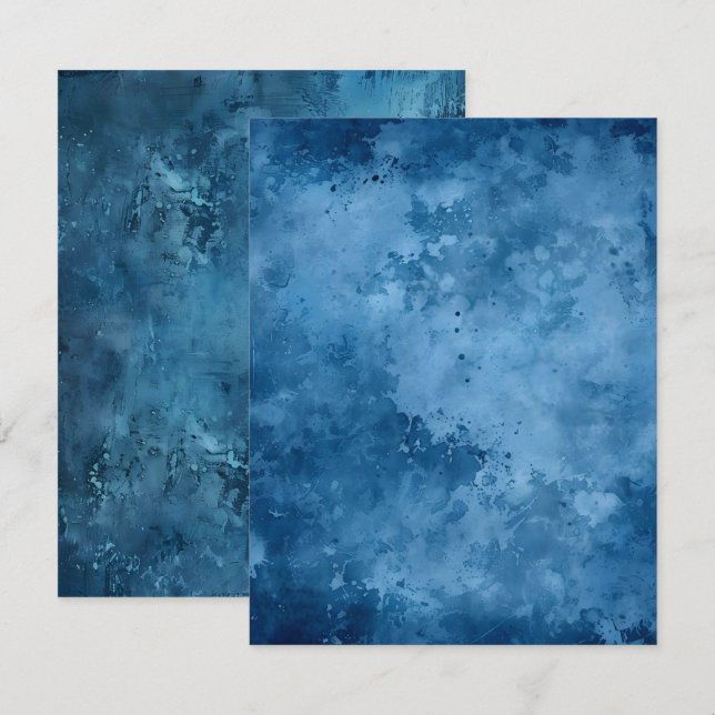 Papper utskrivbar Bläck-blåskrapbok Inbjudningar (Fram/baksida)