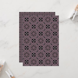 Papper utskrivbar Dusky Ro Fronts Tile Scrapbook Inbjudningar