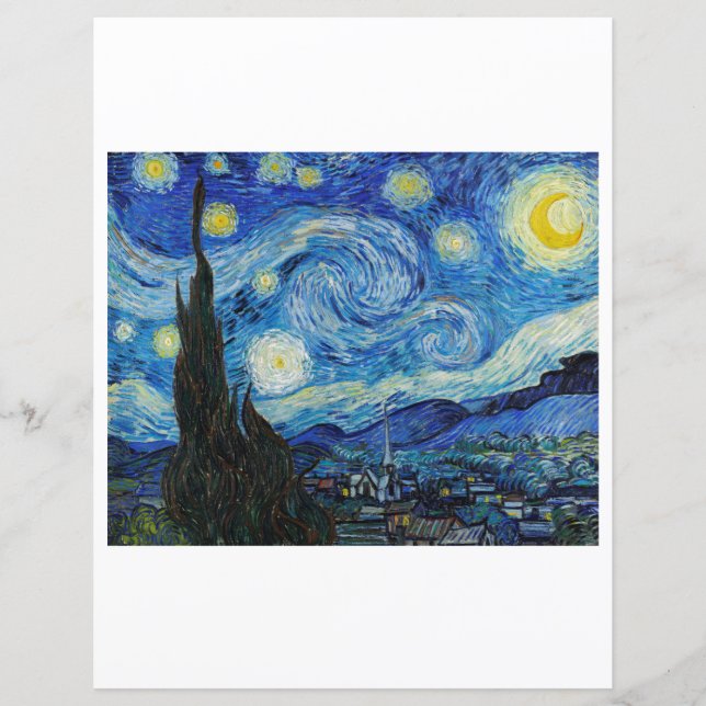 PAPPER: VAN GOGH : STARRY NATT KVÄLL (Framsida)