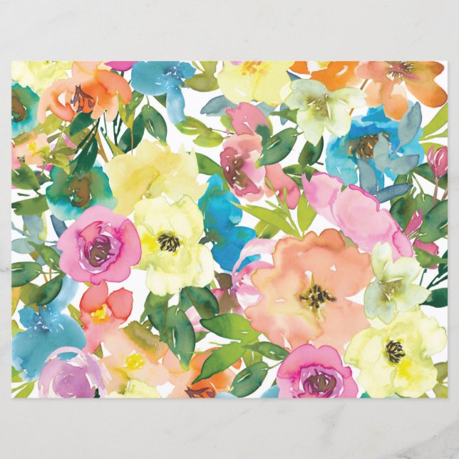 Papper vår blommor (Framsida)