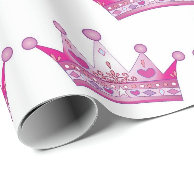 Papper - vår lilla prinsessa presentpapper (Rullad Hörn)