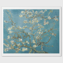 Papper VARNING: VINCENT VAN GOGH, ALMOND BLOMMAR Presentpapper