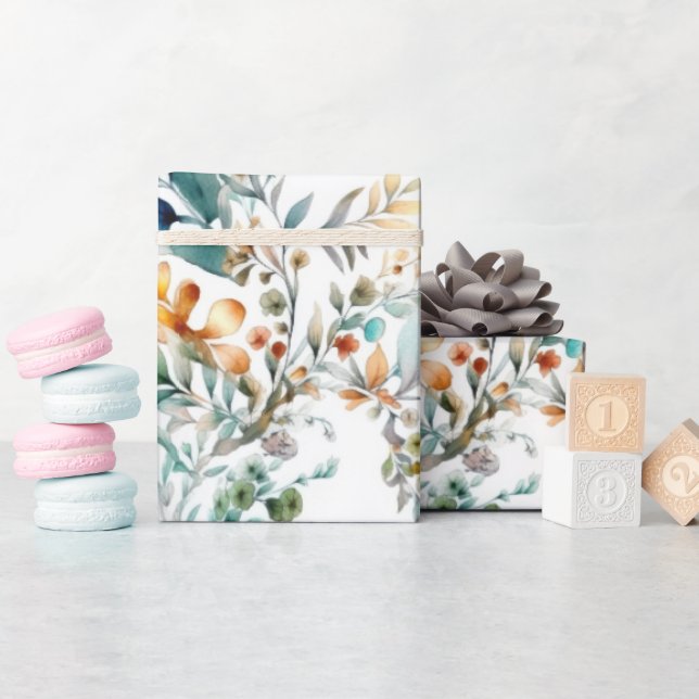 Papper vattenavsvällning för akvatiska och rostfäl presentpapper (Baby Shower)