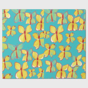 Papper vattenfärgsdesign GulFigursättning Presentpapper