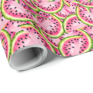 Papper vattenmelonomslutning presentpapper