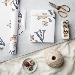 Papper veterinär som skall packas presentpapper