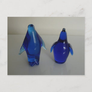 papper vikt för blå penguin vykort