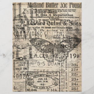 papper vintage för borttagning av skräppost