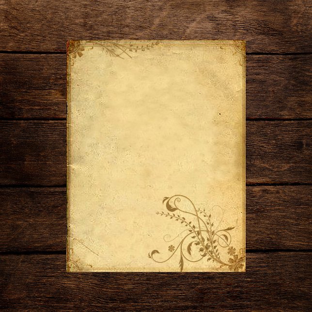 Papper vintage för Ornamental Framed Scrapbook (Skapare uppladdad)