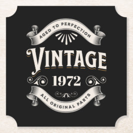 Papper Vintage på födelsedagstorget Underlägg