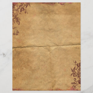 Papper vintage Rustik Old Parchment Scrapbook