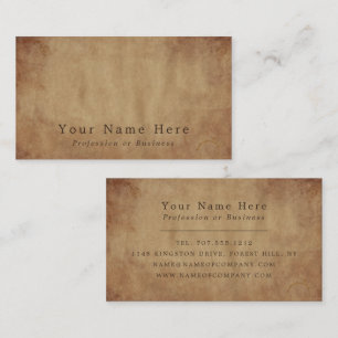 Papper vintage visitkort