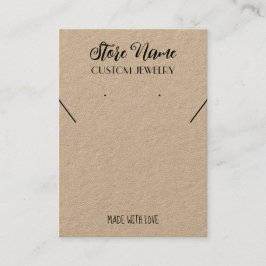 Papper visning för kortklippning av minimalistiskt visitkort